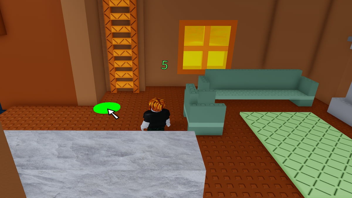 Căn phòng bí mật bên trong núi lửa chứa số màu xanh lá trong Roblox The Classic