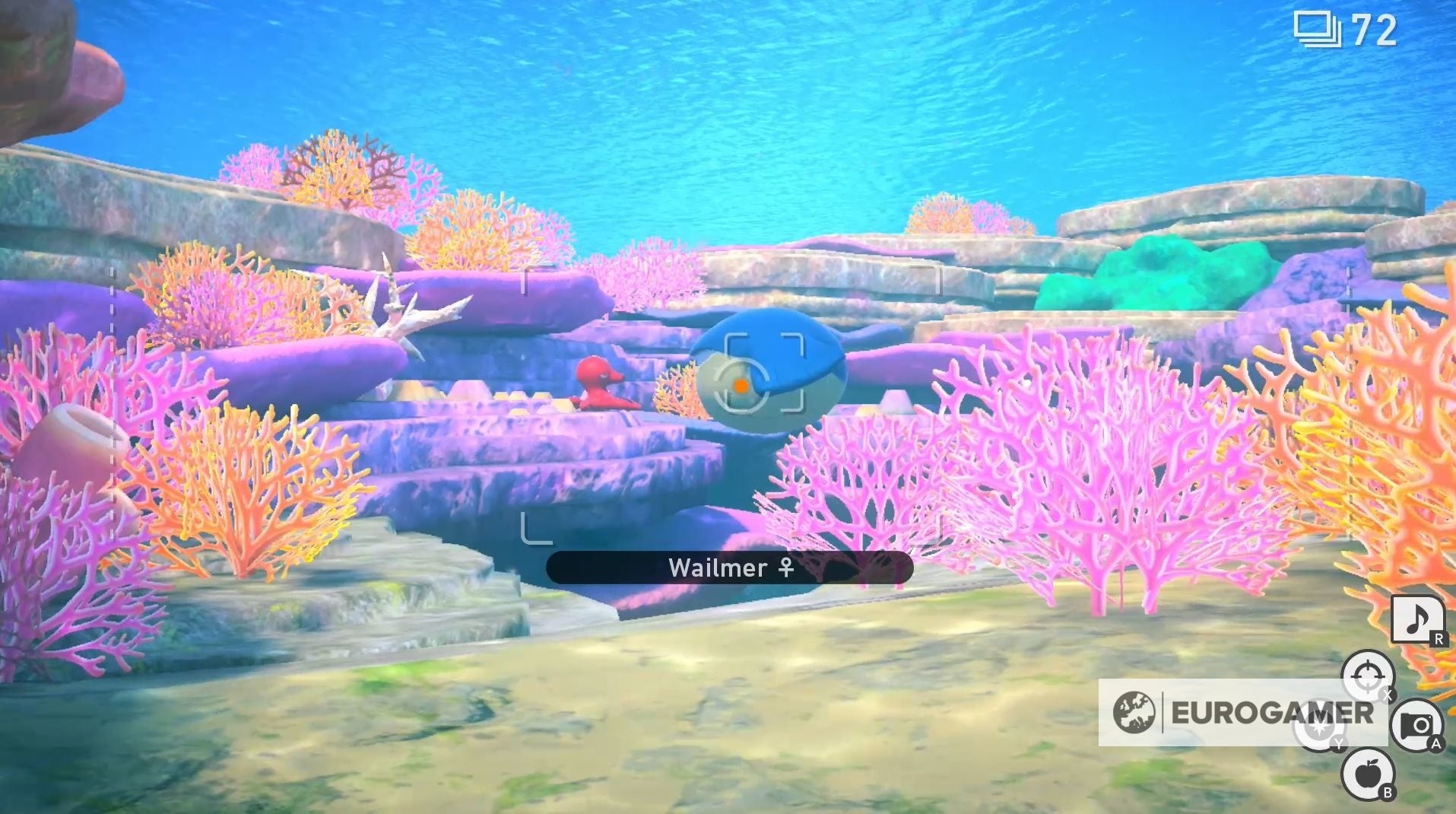 Cảnh quan hang động dưới nước trong màn Undersea của New Pokémon Snap