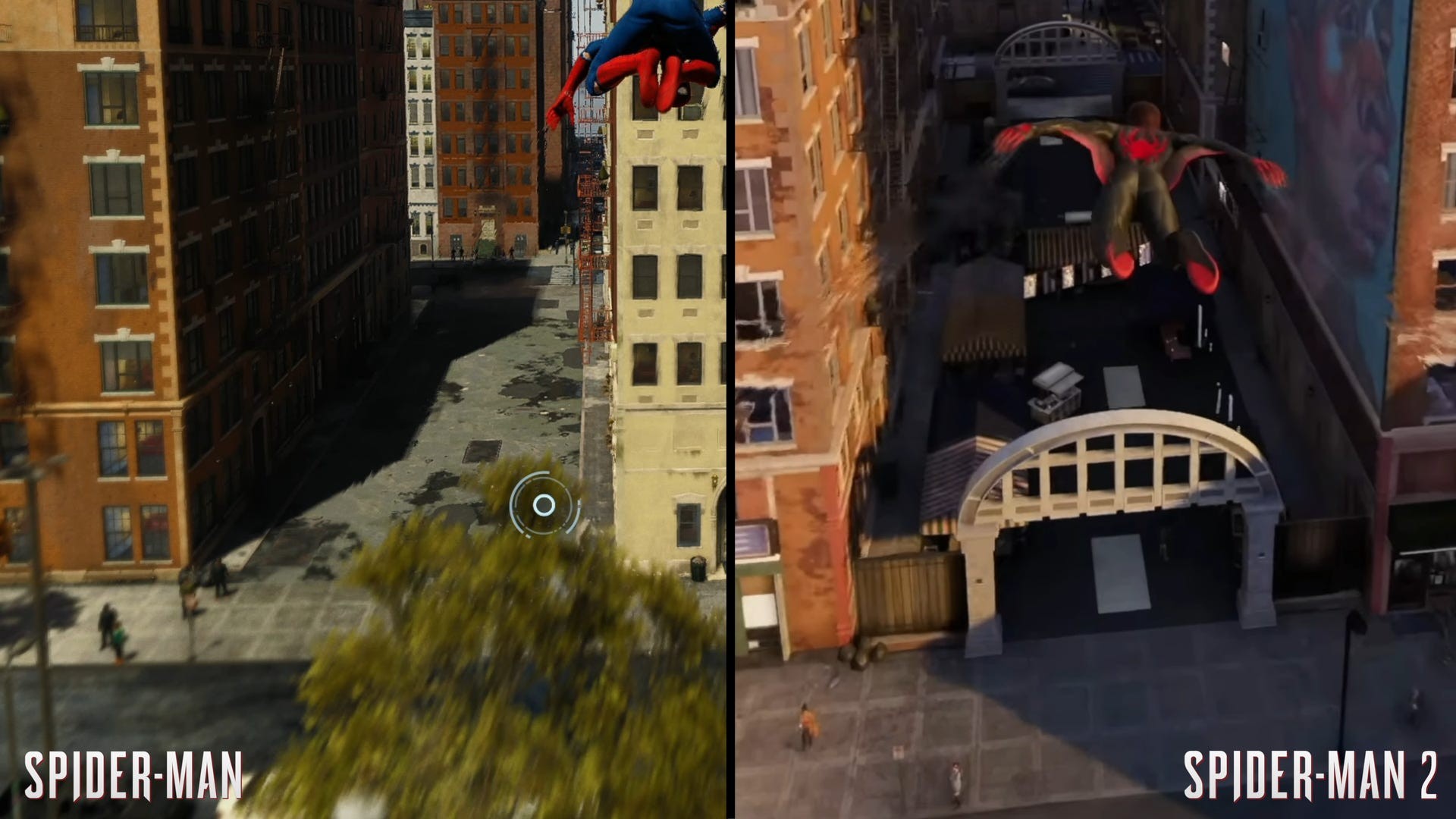Cảnh thành phố trong Marvel's Spider-Man 2