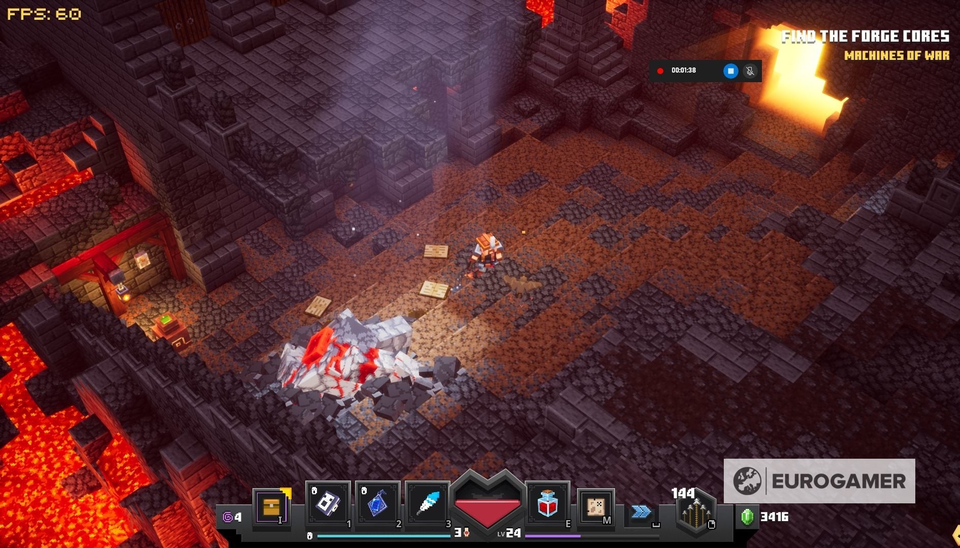 Cầu thang và Golem Redstone