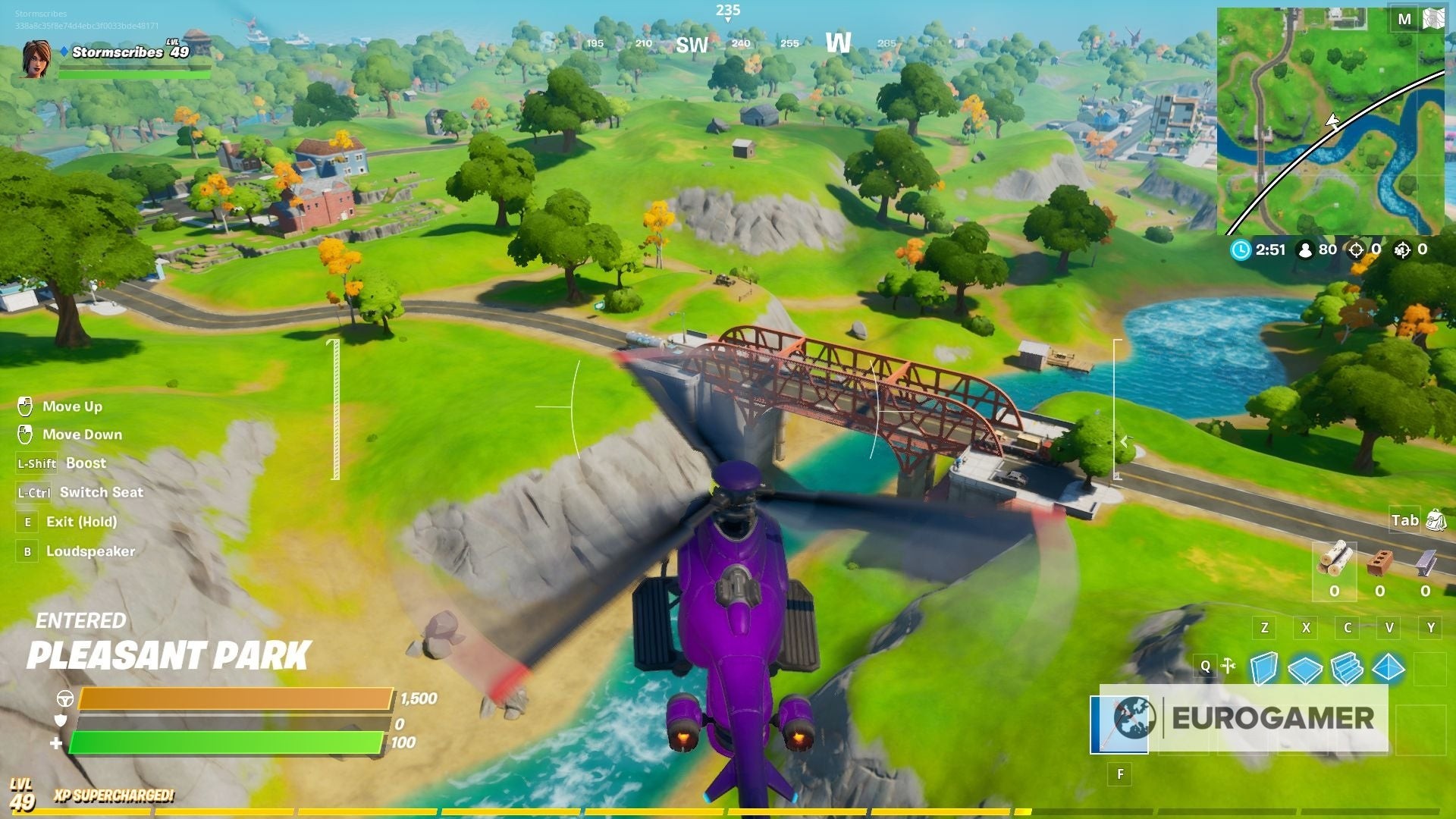 Cây cầu thép màu Đỏ ở Fortnite