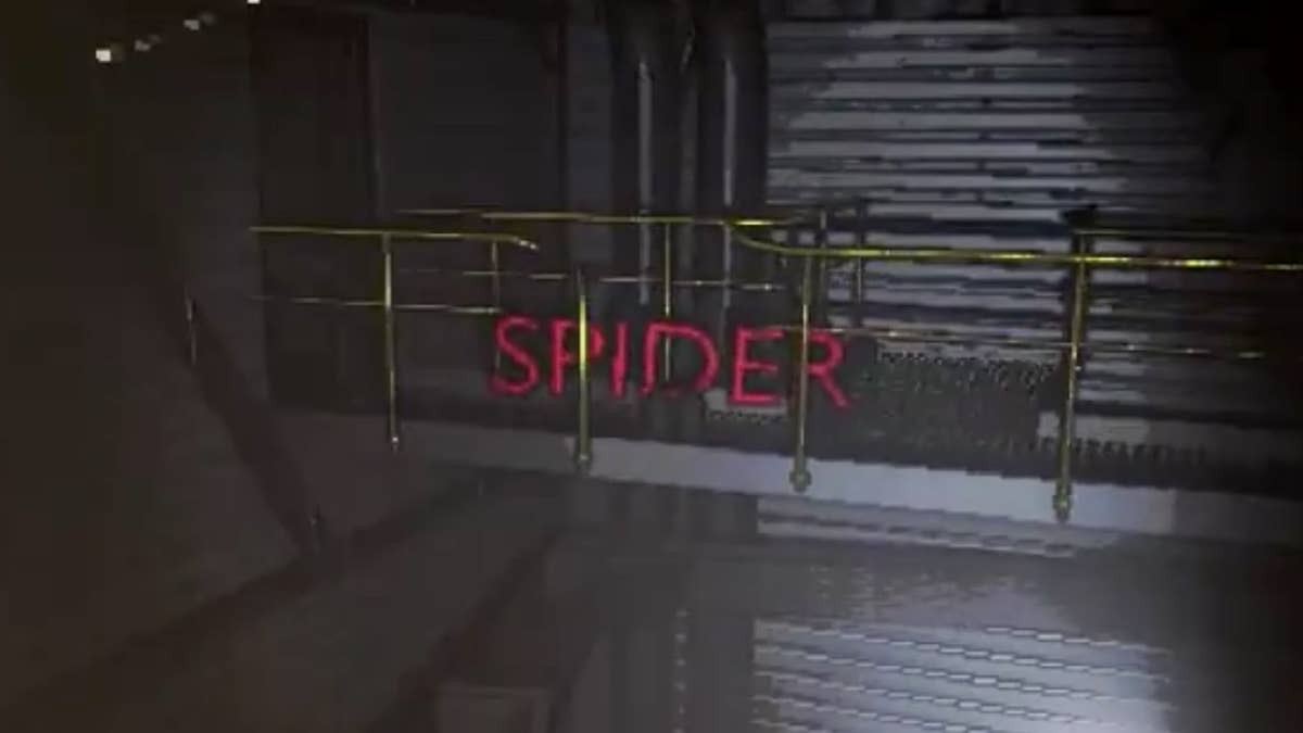 Chế độ arachnophobia Lethal Company thay thế mô hình nhện bằng chữ SPIDER