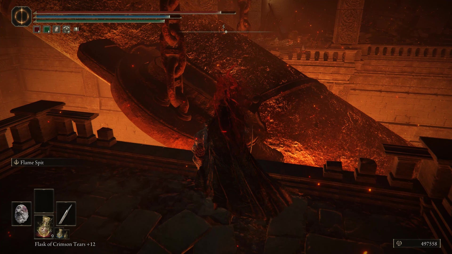 Chiến binh đối đầu với Stone Golem tại Taylew's Ruined Forge