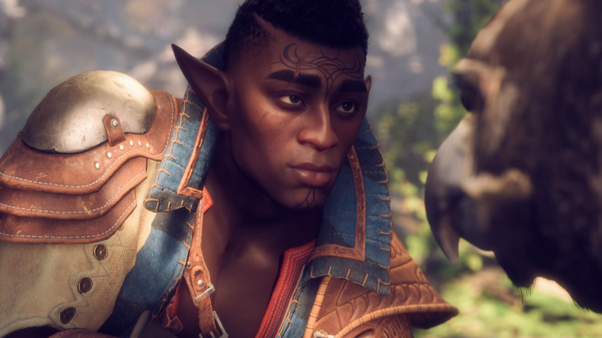 Chiến binh Grey Warden Davrin bạn đồng hành trong Dragon Age The Veilguard