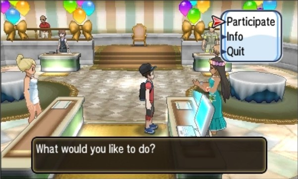 Đăng ký tham gia Global Mission với nhân vật NPC tại Festival Plaza Pokémon Sun and Moon