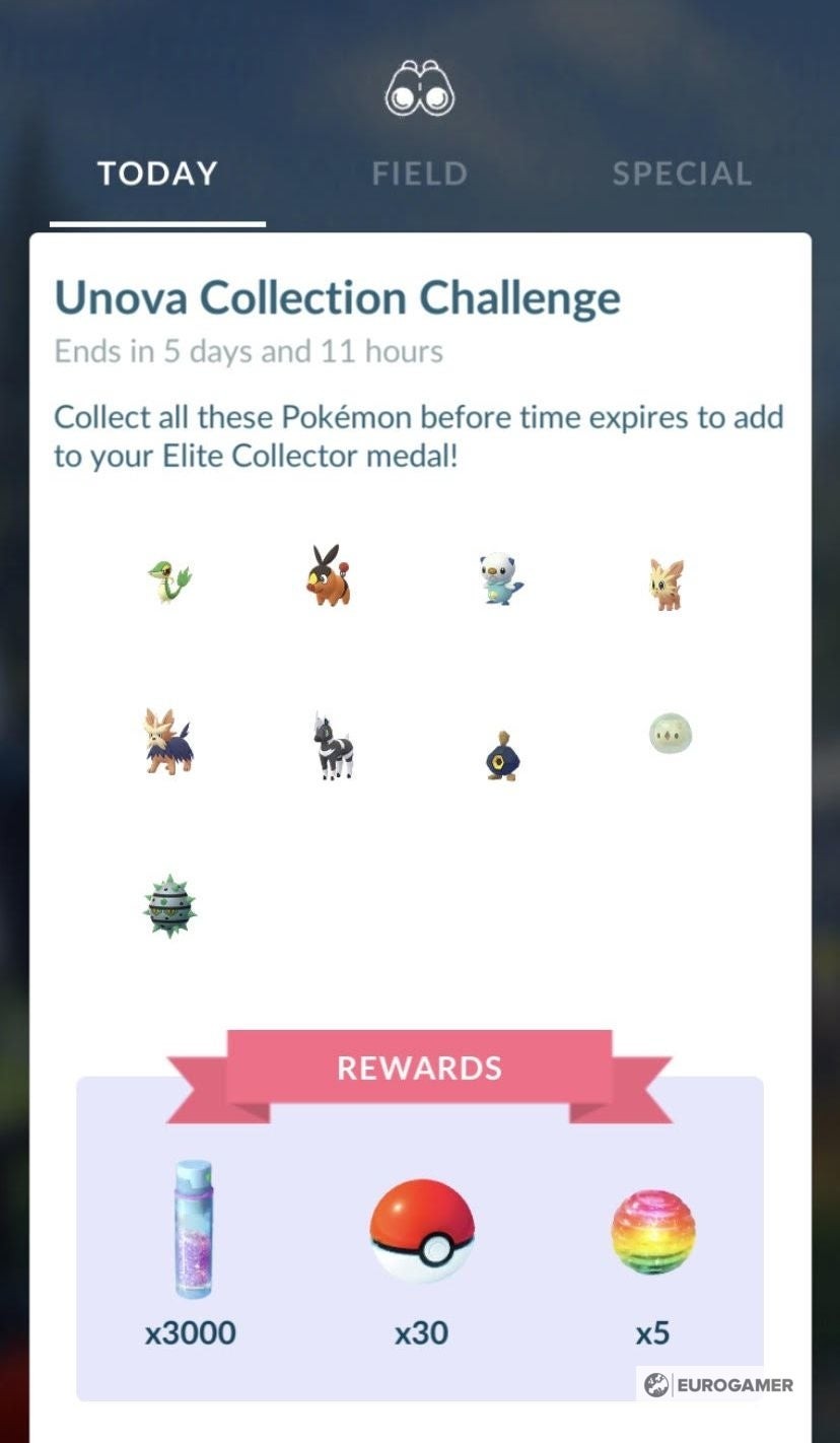 Danh sách Pokémon cần bắt trong một Thử thách Sưu tập Pokémon Go