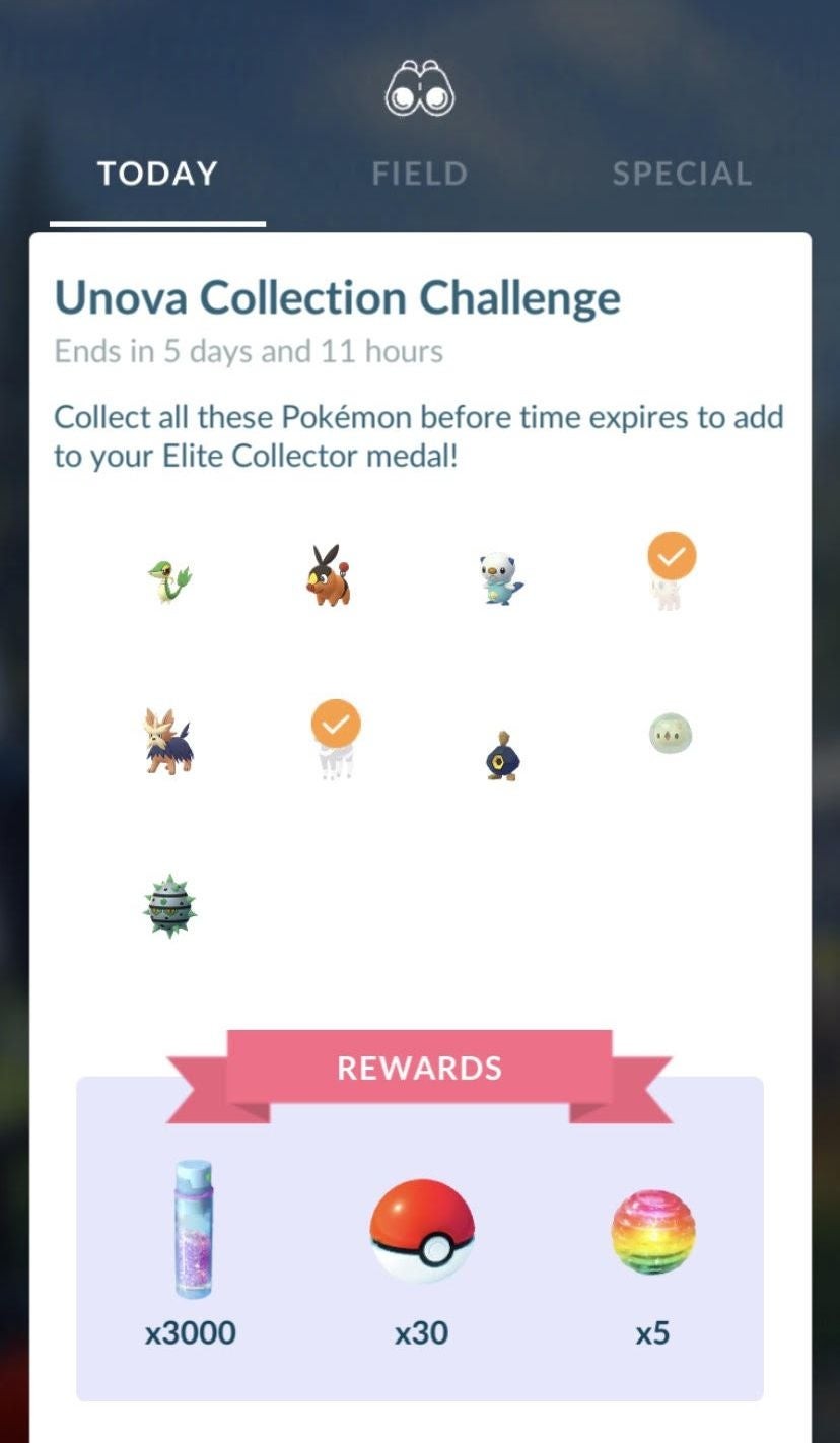 Danh sách Thử thách Thu thập Pokémon Go 2