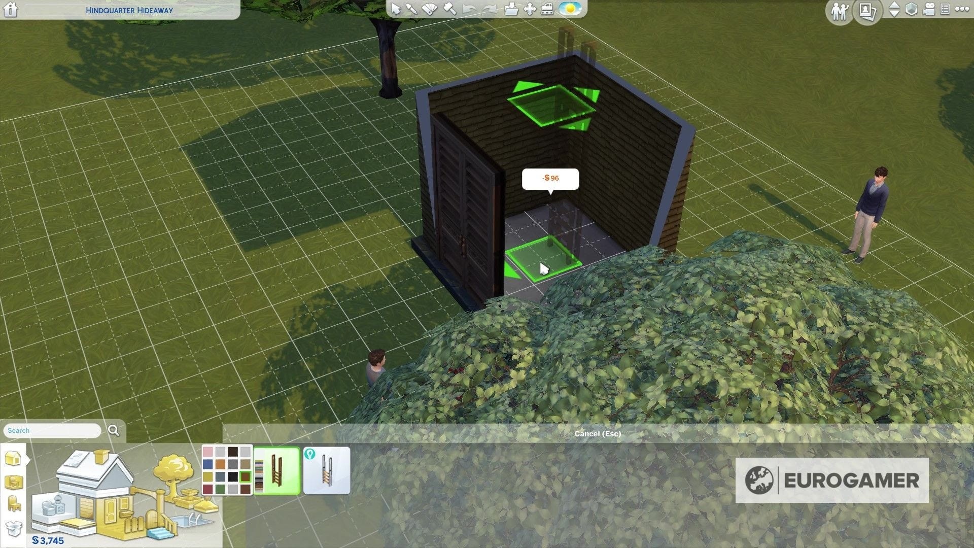 Đặt thang đi lên trong The Sims 4