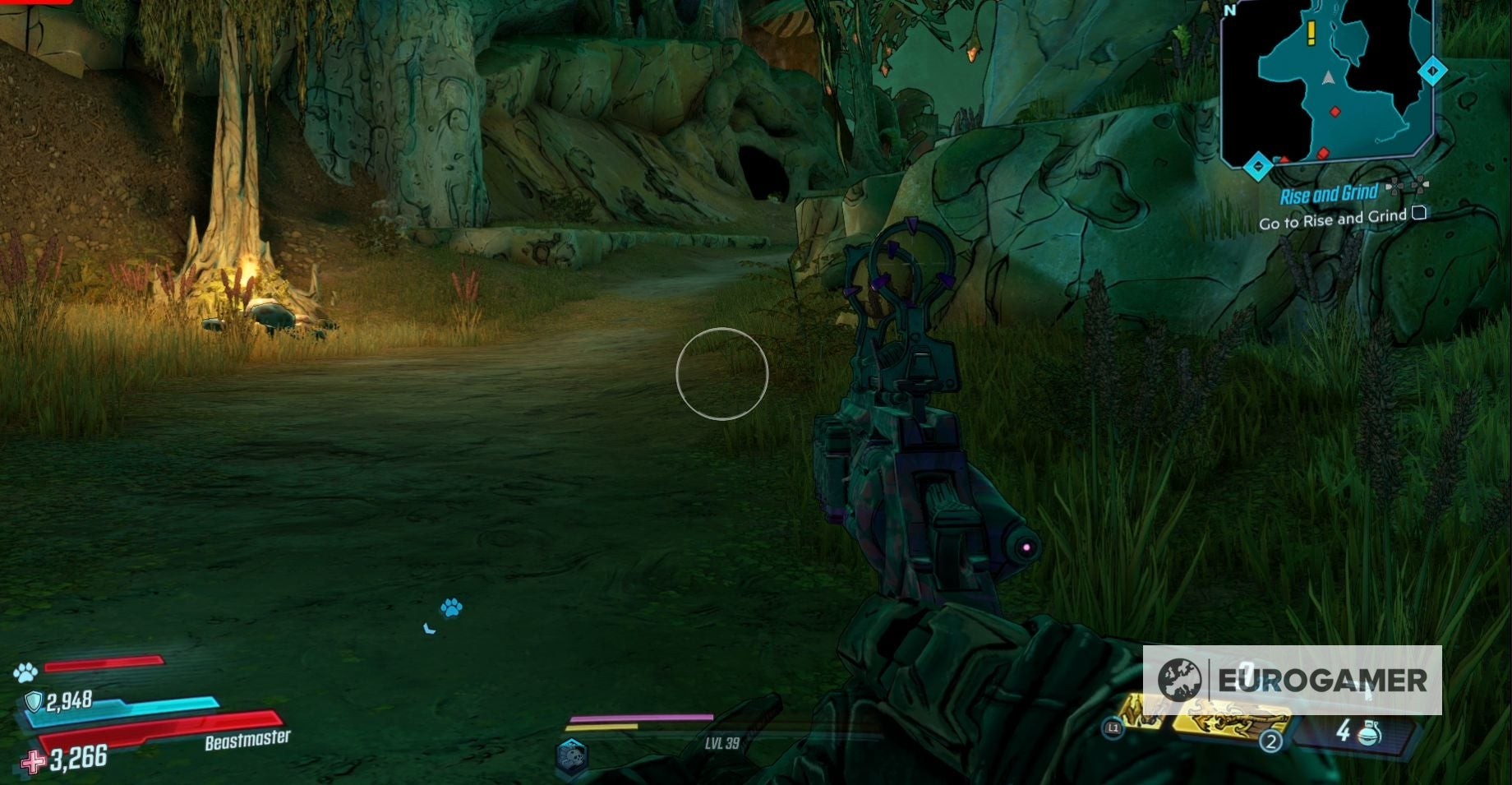 Đi theo con đường này trong Voracious Canopy để tìm Jabbermogwai - Borderlands 3