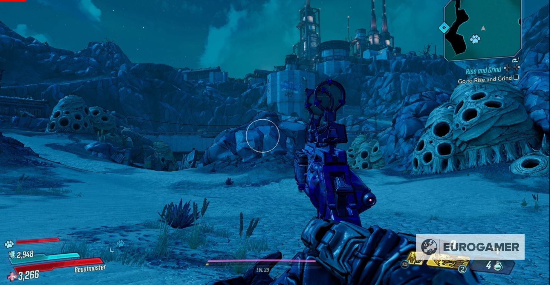 Đi theo lối này bên dưới cây cầu để tìm thấy Antalope ở Devil's Razor - Borderlands 3