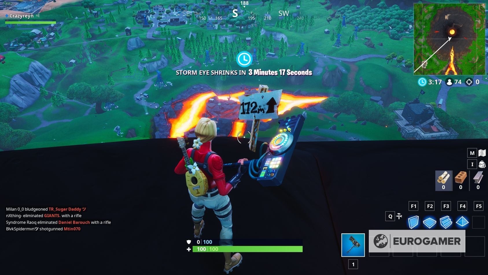 Đỉnh núi lửa trong Fortnite