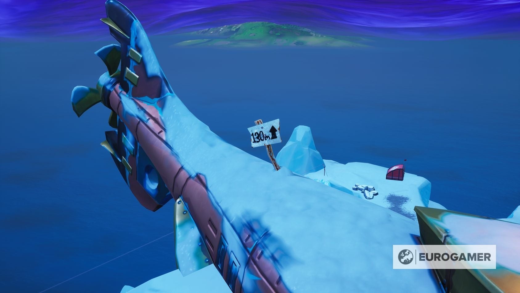 Đỉnh tàu ngầm trong Fortnite