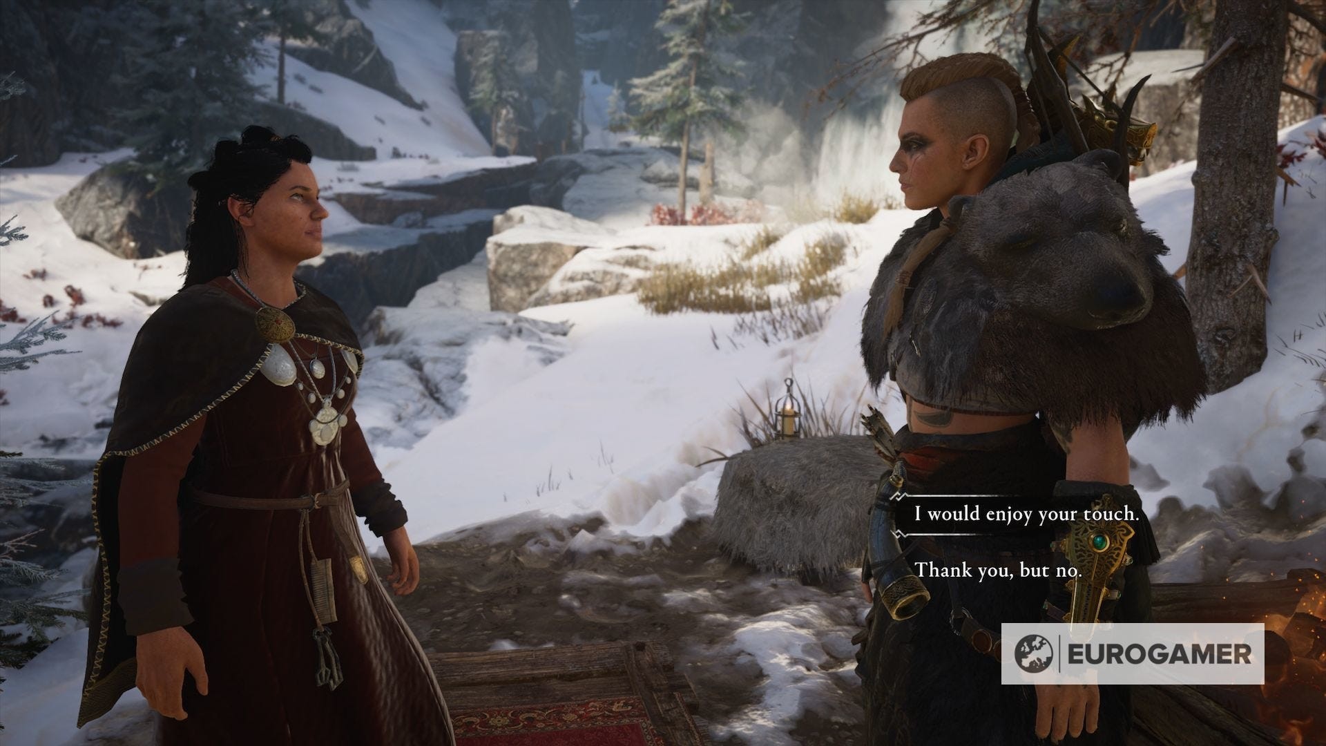 Eivor đưa chiếc lược cho Bil, mở đầu lựa chọn lãng mạn