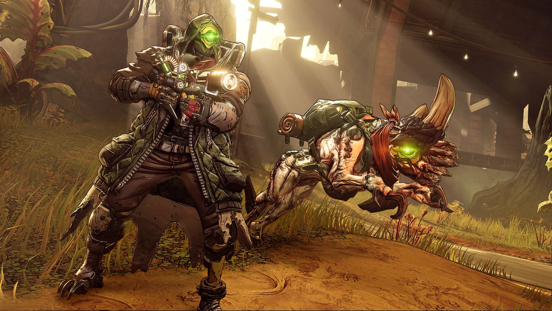 FL4K và thú cưng Skag trong Borderlands 3