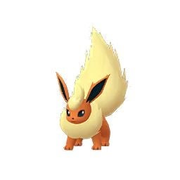 Flareon dạng thường màu cam trong Pokémon Go