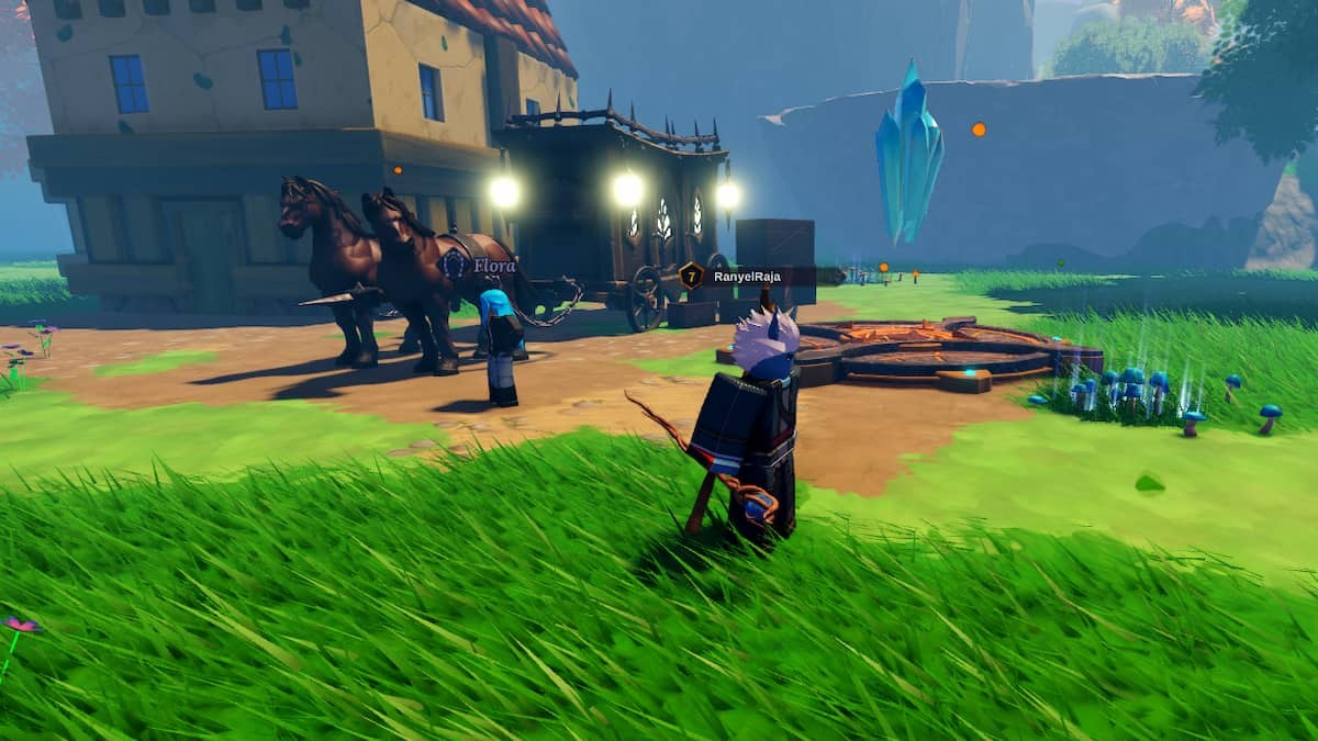 Flora - NPC dịch chuyển tại lối vào Floran Town trong Devas of Creation