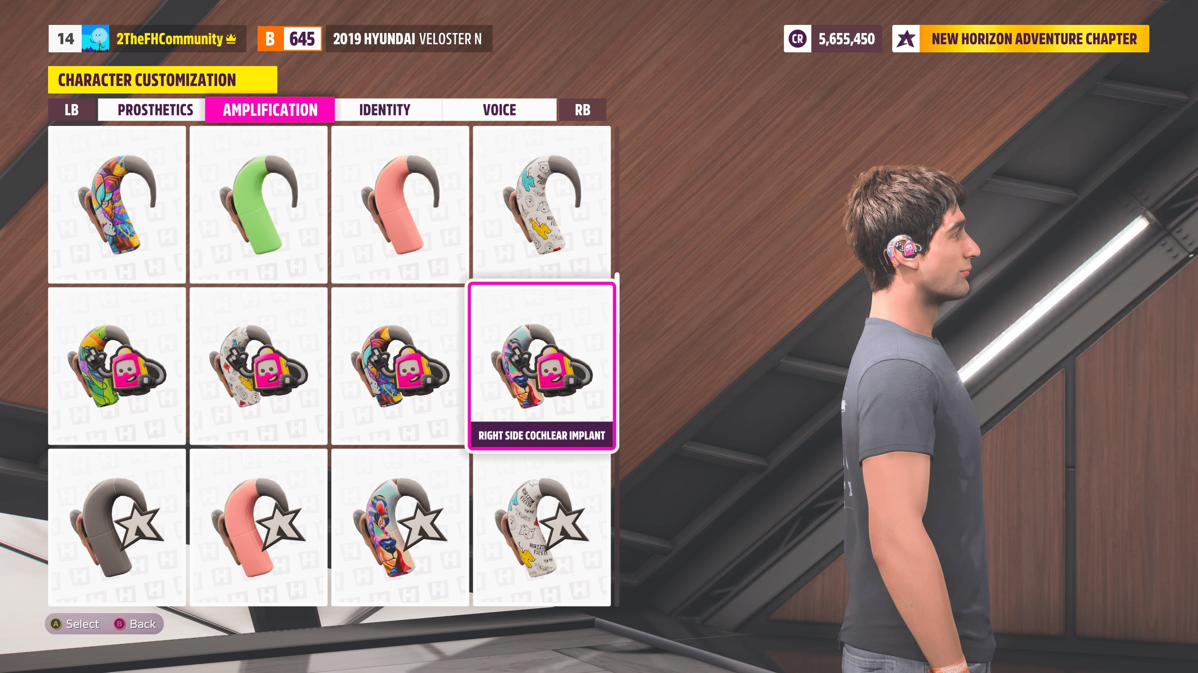 Forza Horizon 5 với tùy chỉnh tai nghe cho nhân vật
