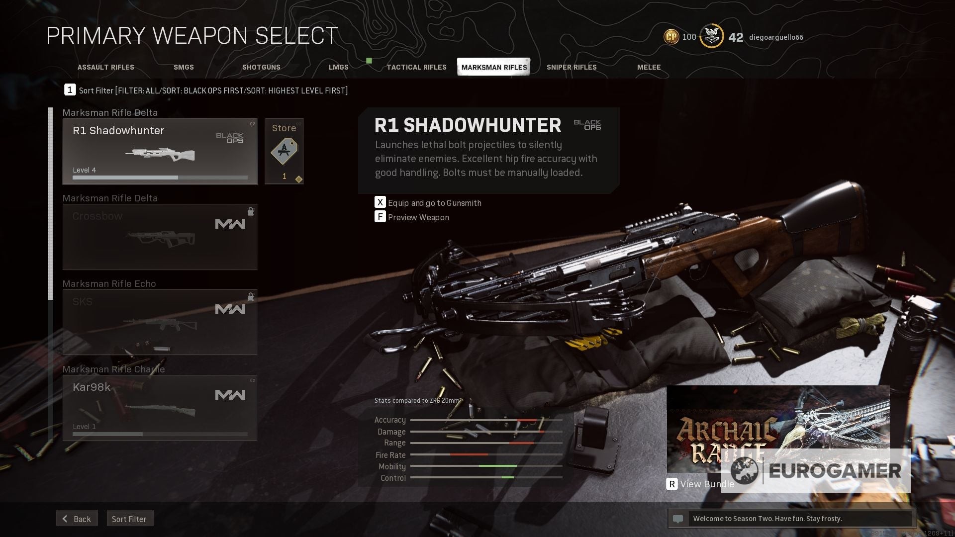 Game thủ nhắm bắn bằng sniper LW3 Tundra trong Nuketown để hoàn thành thử thách R1 Shadowhunter