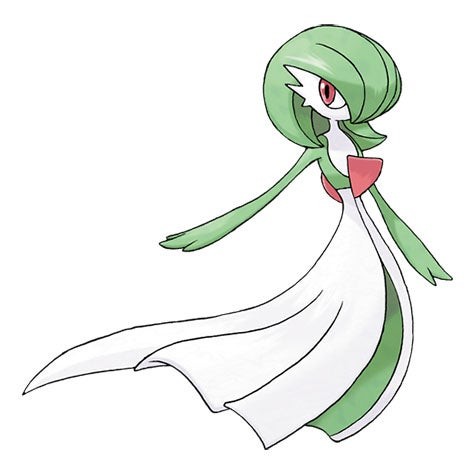 Gardevoir đứng trong môi trường game Pokémon Go