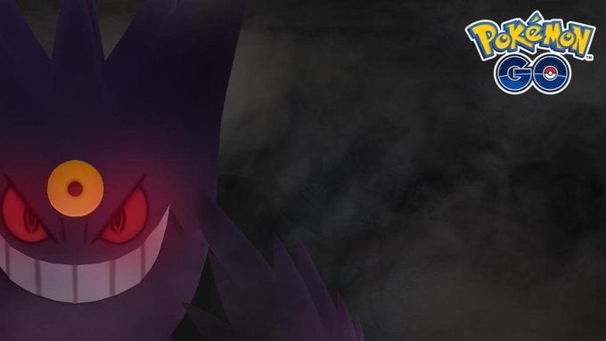 Gengar đang tung chiêu trong game Pokémon Go