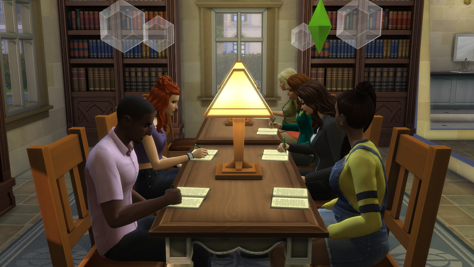 Giao diện hiển thị lợi ích nghề nghiệp khi có bằng đại học trong Sims 4