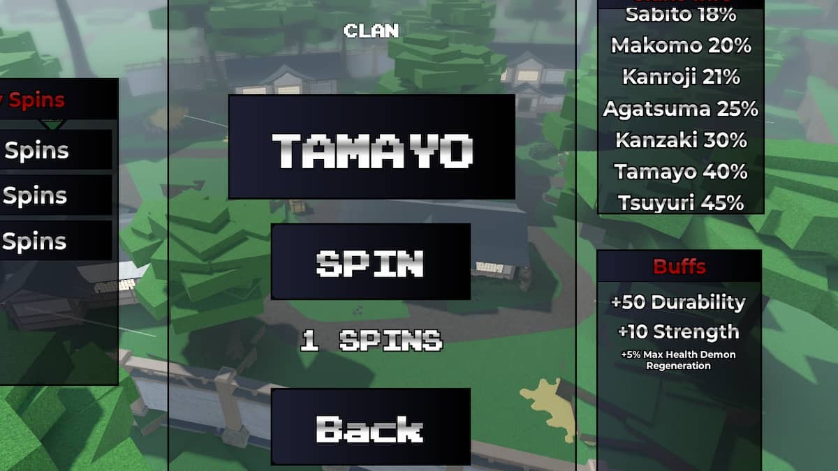 Giao diện menu Gia tộc trong Weak Legacy 2 hiển thị các tùy chọn