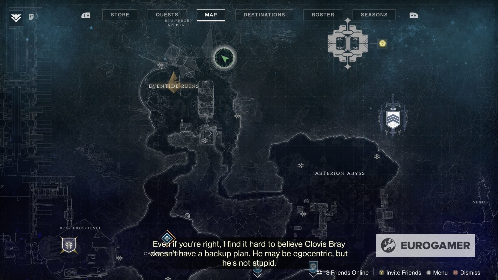 Góc nhìn cận cảnh Dead Exo tại Eventide Ruins