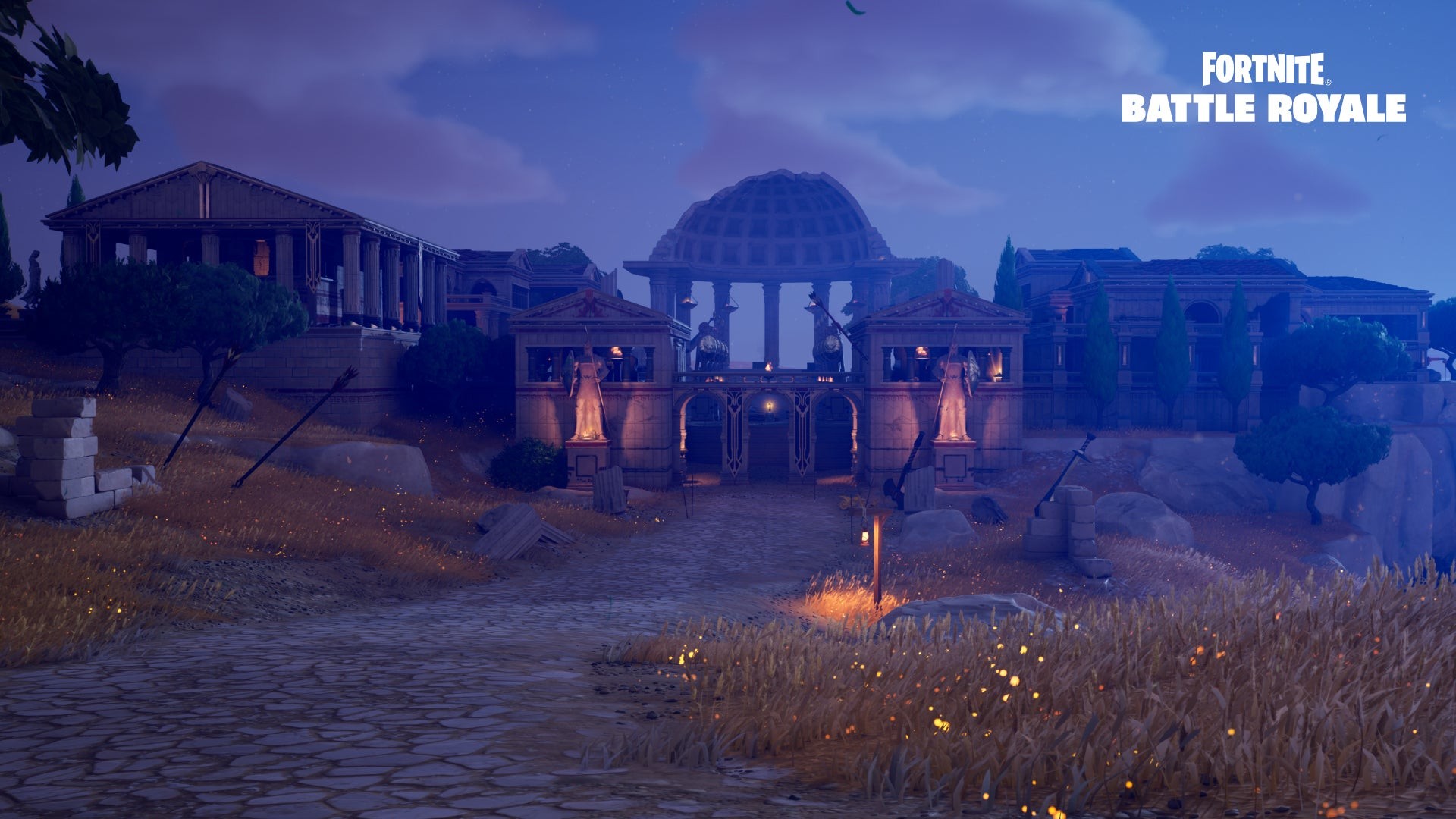 Góc nhìn cận cảnh một phần bản đồ Fortnite Chapter 5 Season 2 làm nổi bật địa hình đa dạng