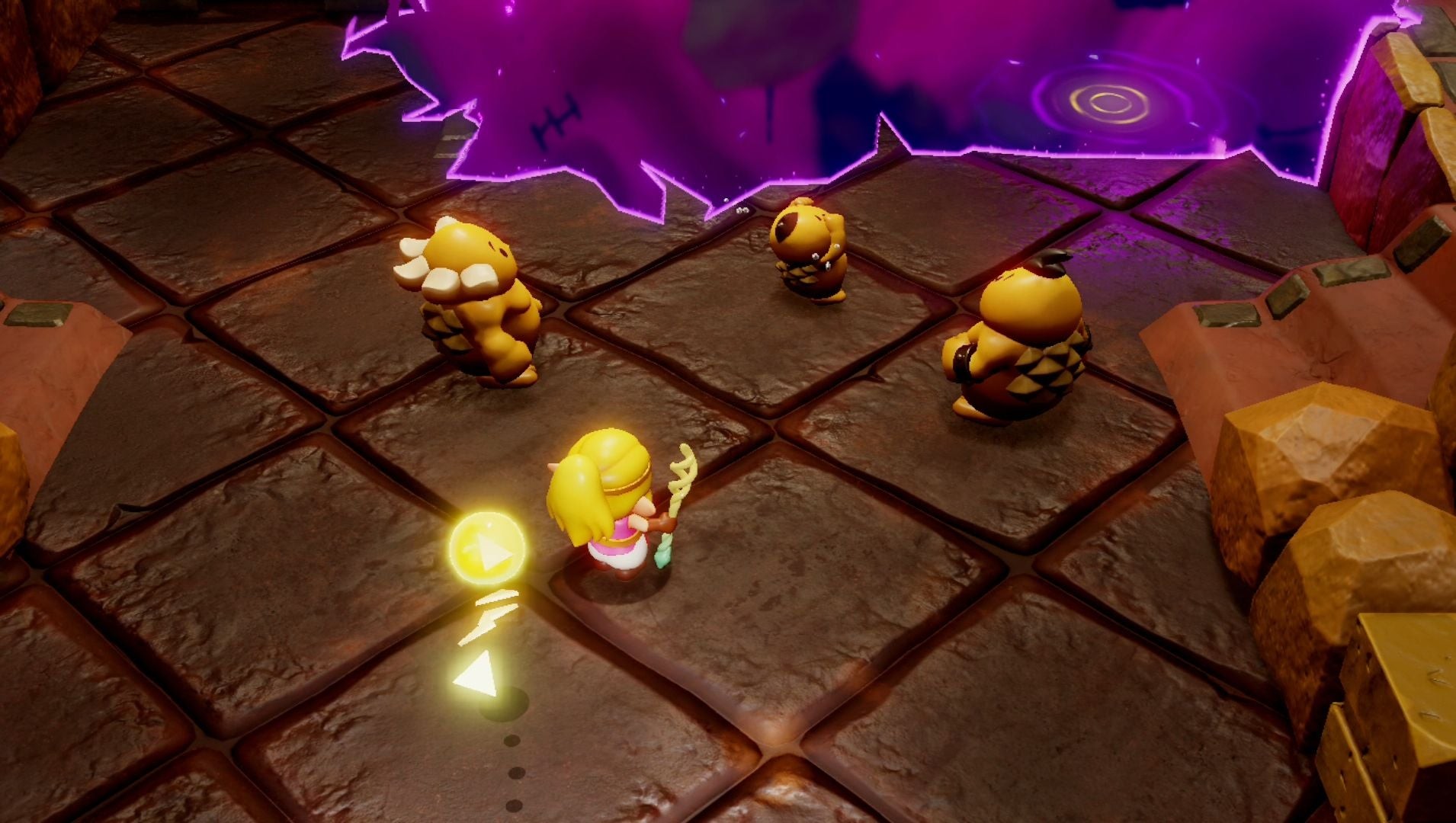 Goron và Deku Scrubs trong Zelda Echoes of Wisdom