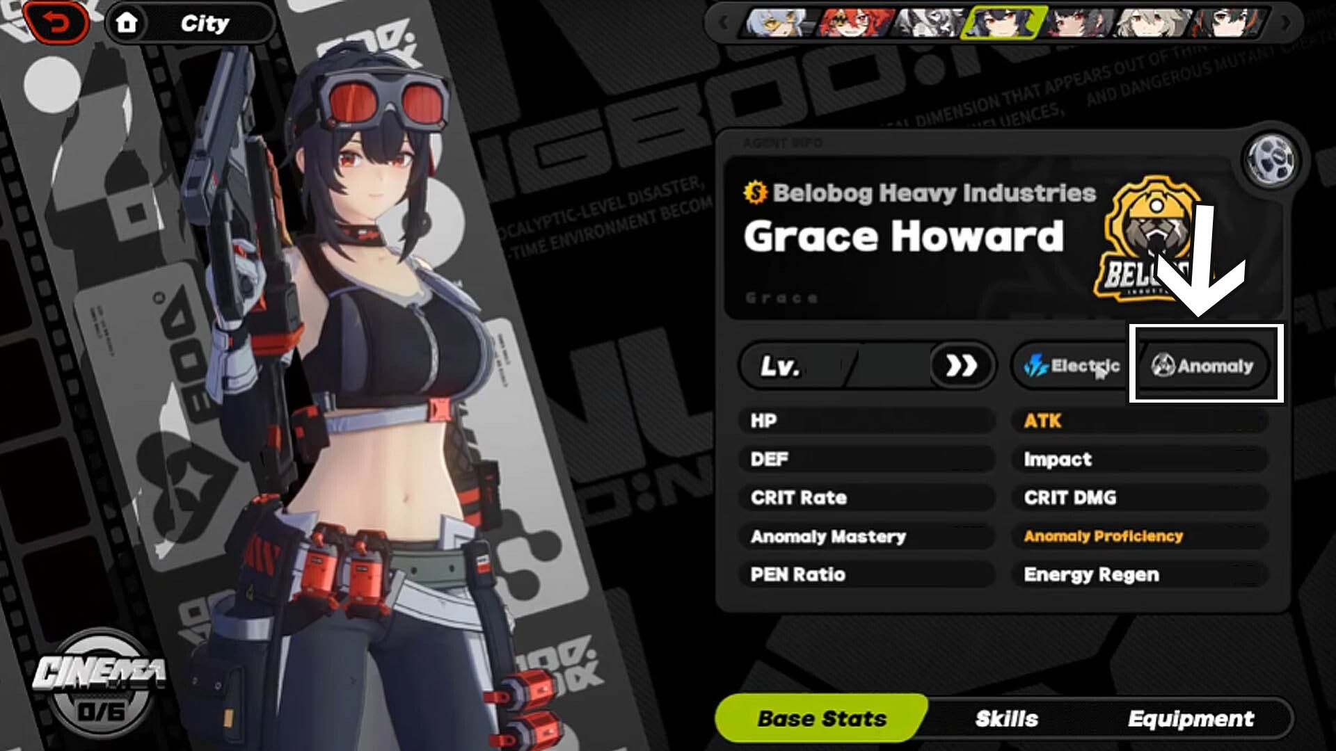 Grace Howard với đặc điểm 'Anomaly'