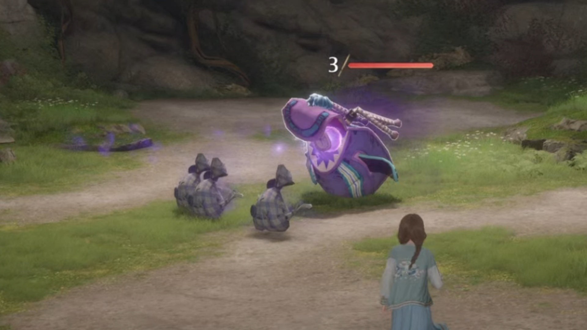 Grudge Bag triệu hồi Esseling để hỗ trợ tấn công người chơi trong Infinity Nikki