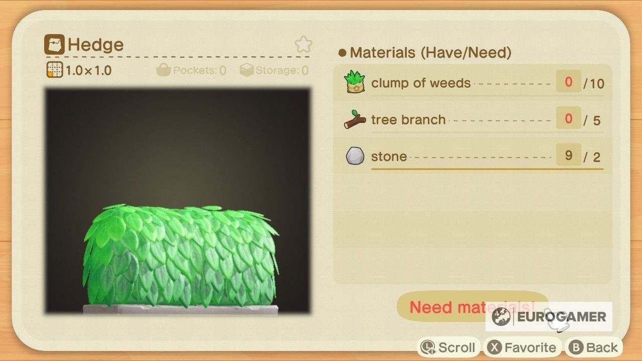 Hàng rào cây trang trí đẹp mắt trong Animal Crossing New Horizons