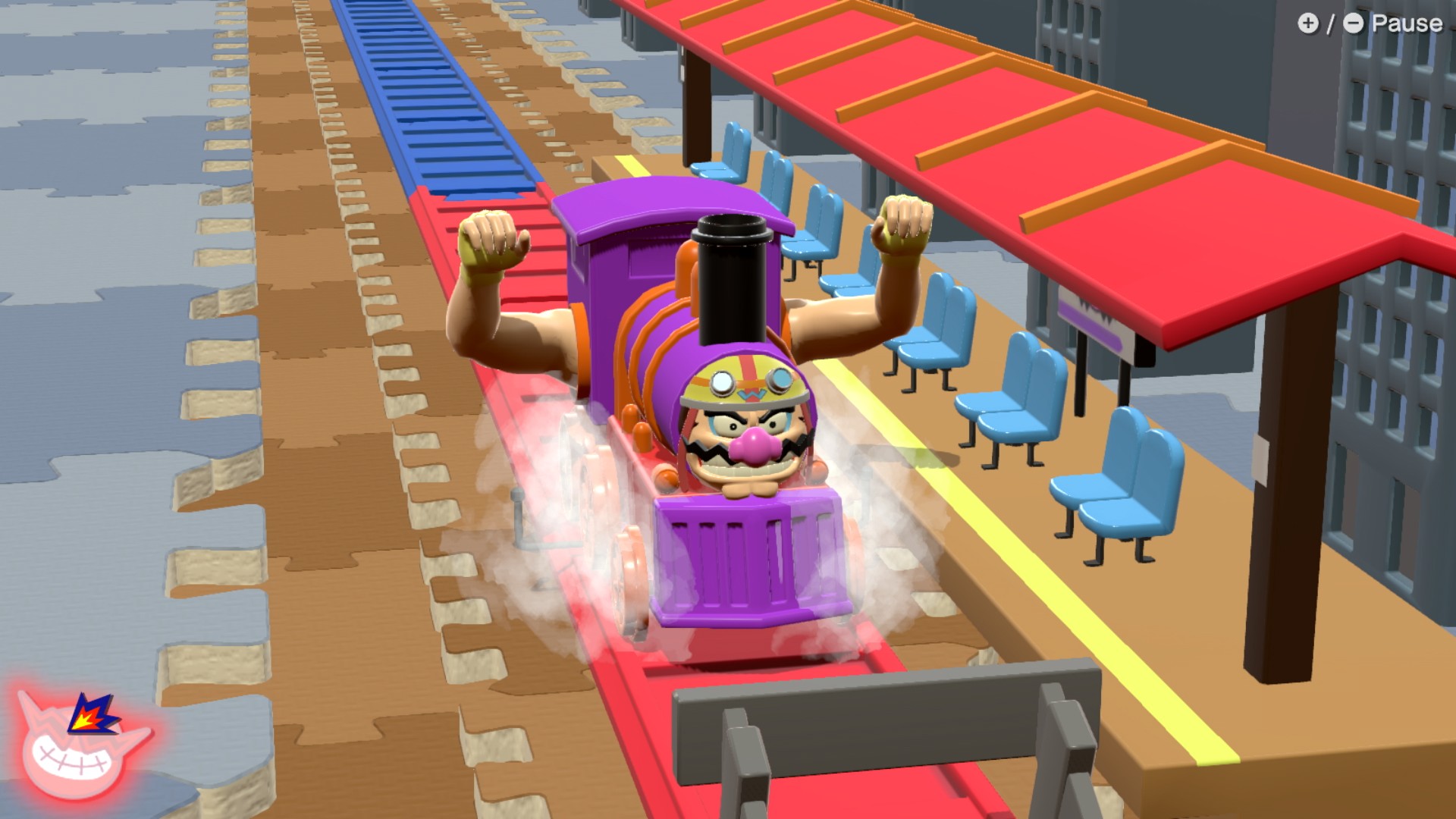 Hãy tưởng tượng Thomas the Tank Engine, nhưng khuôn mặt trên tàu là Wario