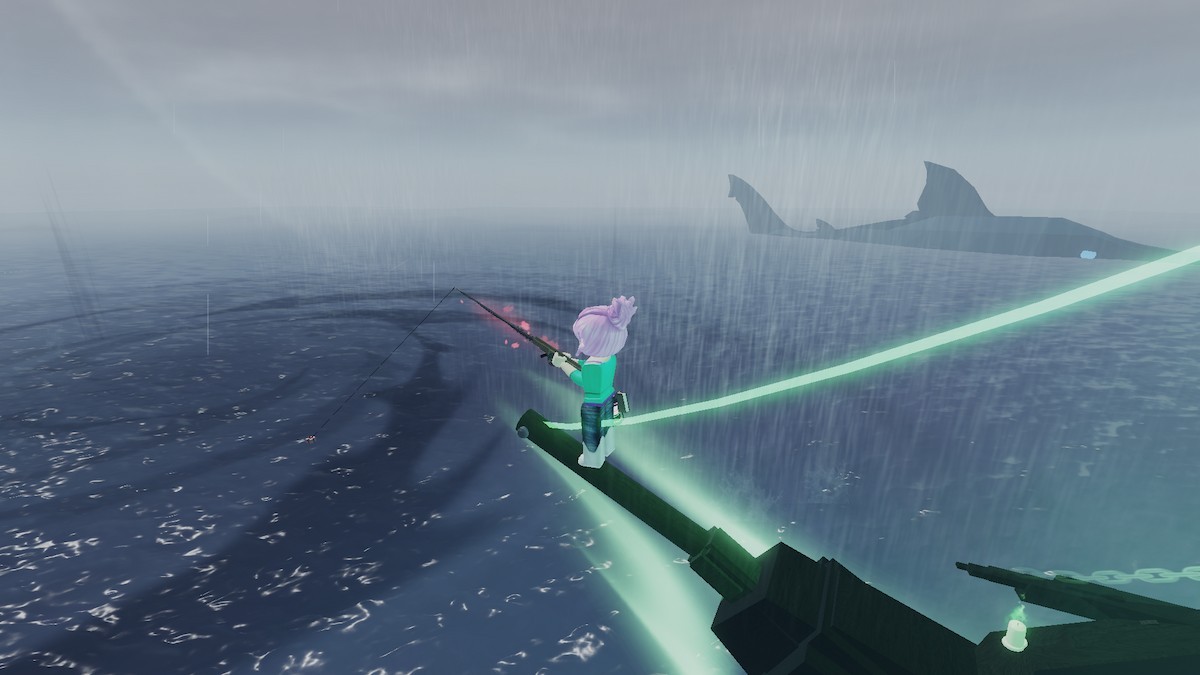Hình ảnh cá Megalodon khổng lồ trong game Fisch Roblox