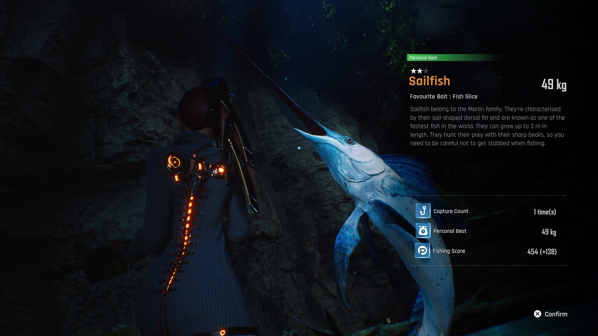 Hình ảnh cá Sailfish lớn trong Stellar Blade