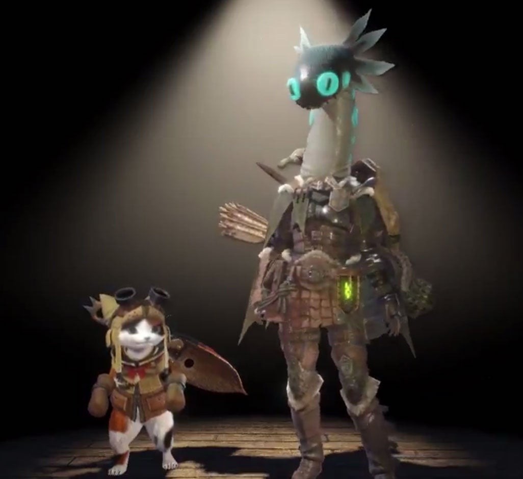 Hình ảnh chiếc mũ Wiggler Head ngộ nghĩnh trong Monster Hunter World