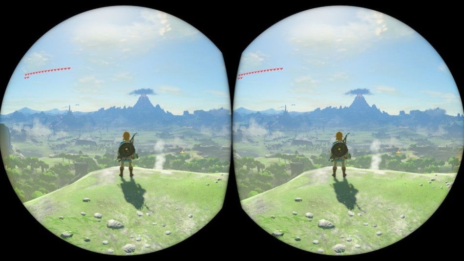 Hình ảnh chơi Zelda: Breath of the Wild trong VR