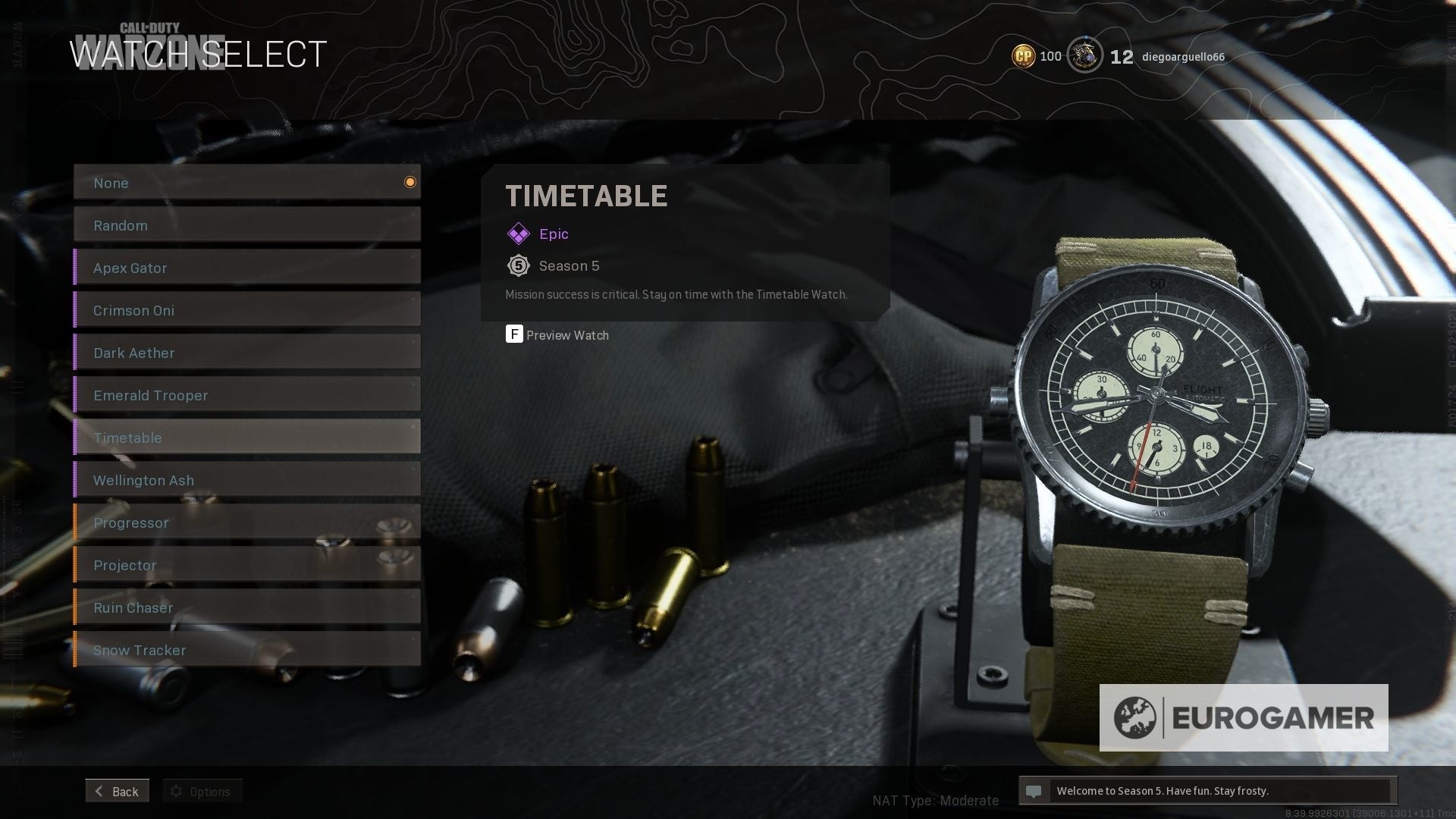 Hình ảnh đồng hồ Timetable - phần thưởng sự kiện Battle of Verdansk