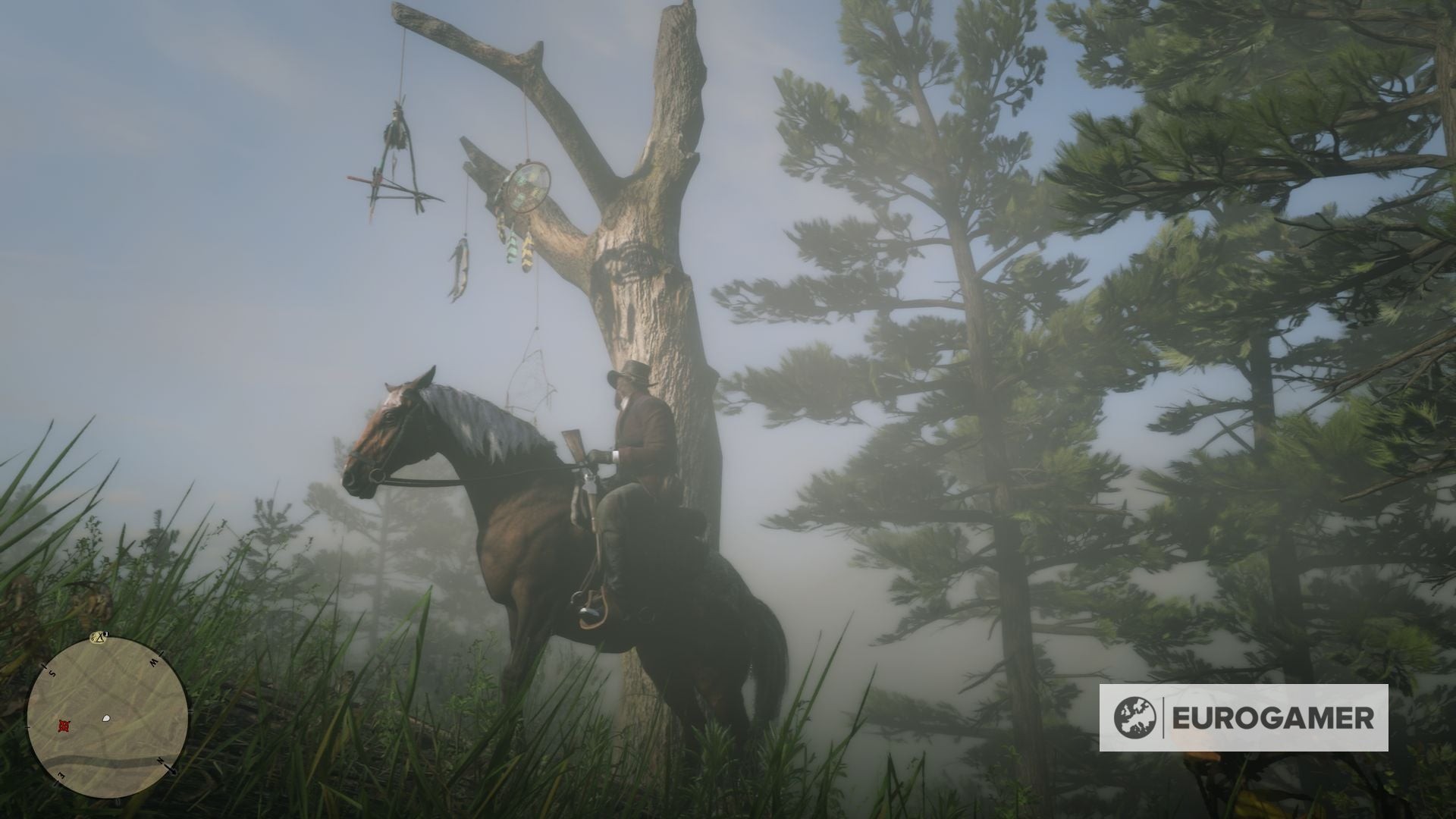 Hình ảnh Dreamcatcher 17 treo trên cây gần The Loft - RDR2
