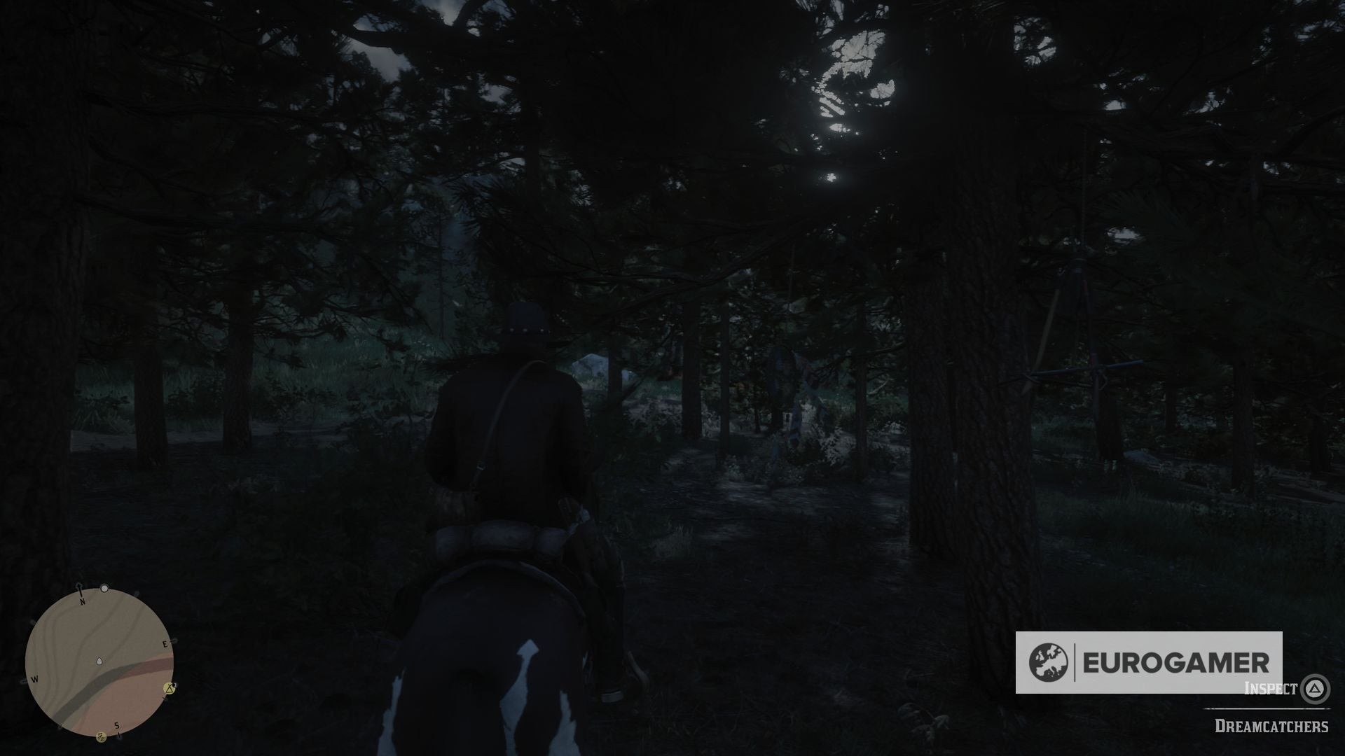 Hình ảnh Dreamcatcher 2 treo trên cây tại Caliban's Seat - RDR2