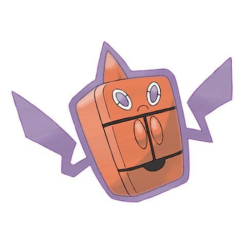 Hình ảnh Frost Rotom trong Pokémon Go với hình dạng tủ lạnh