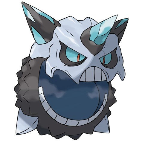 Hình ảnh Mega Glalie với bộ râu băng lớn và đôi mắt đỏ rực trong Pokémon Go