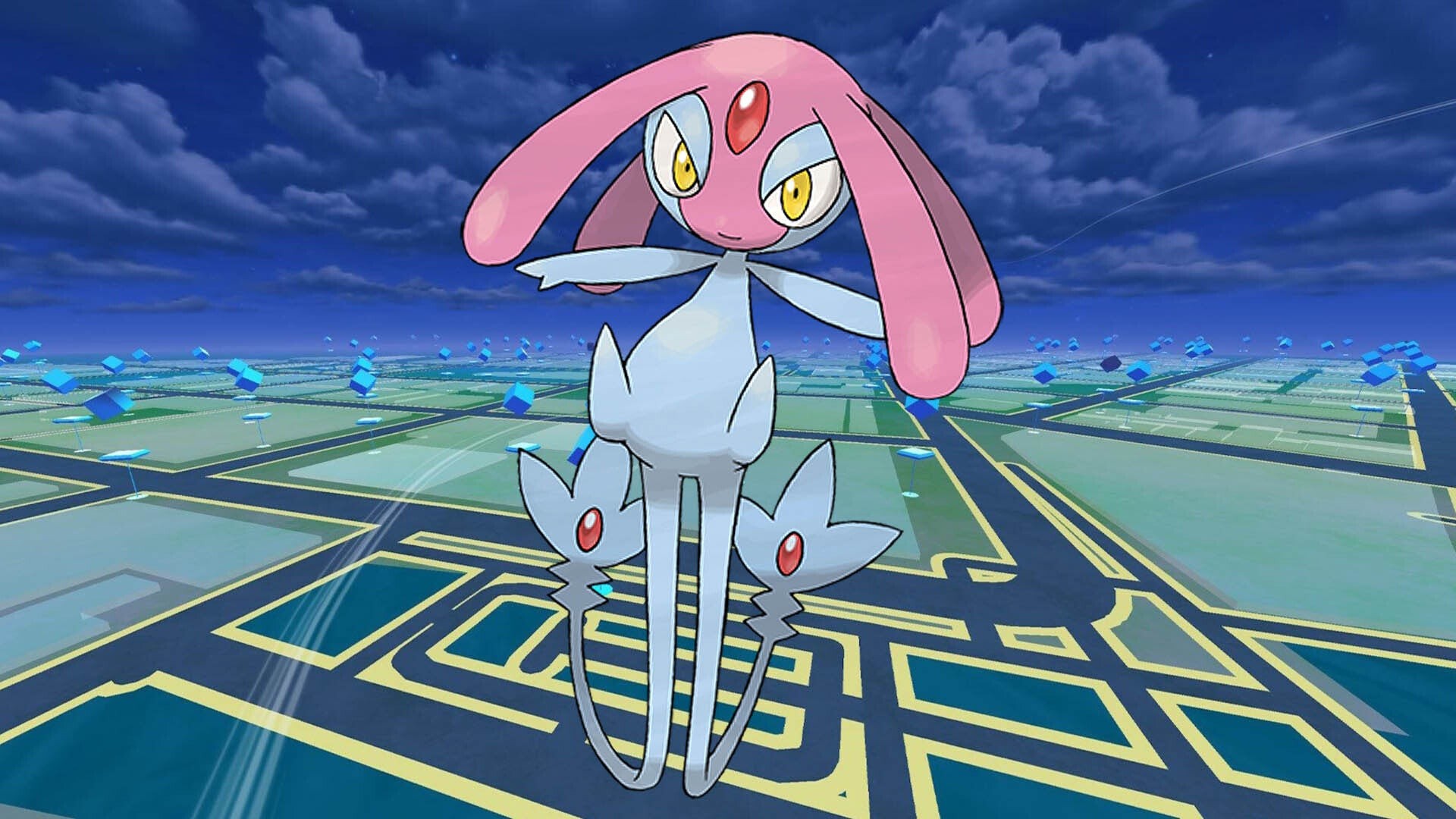 Hình ảnh Mesprit trên bản đồ Pokemon Go