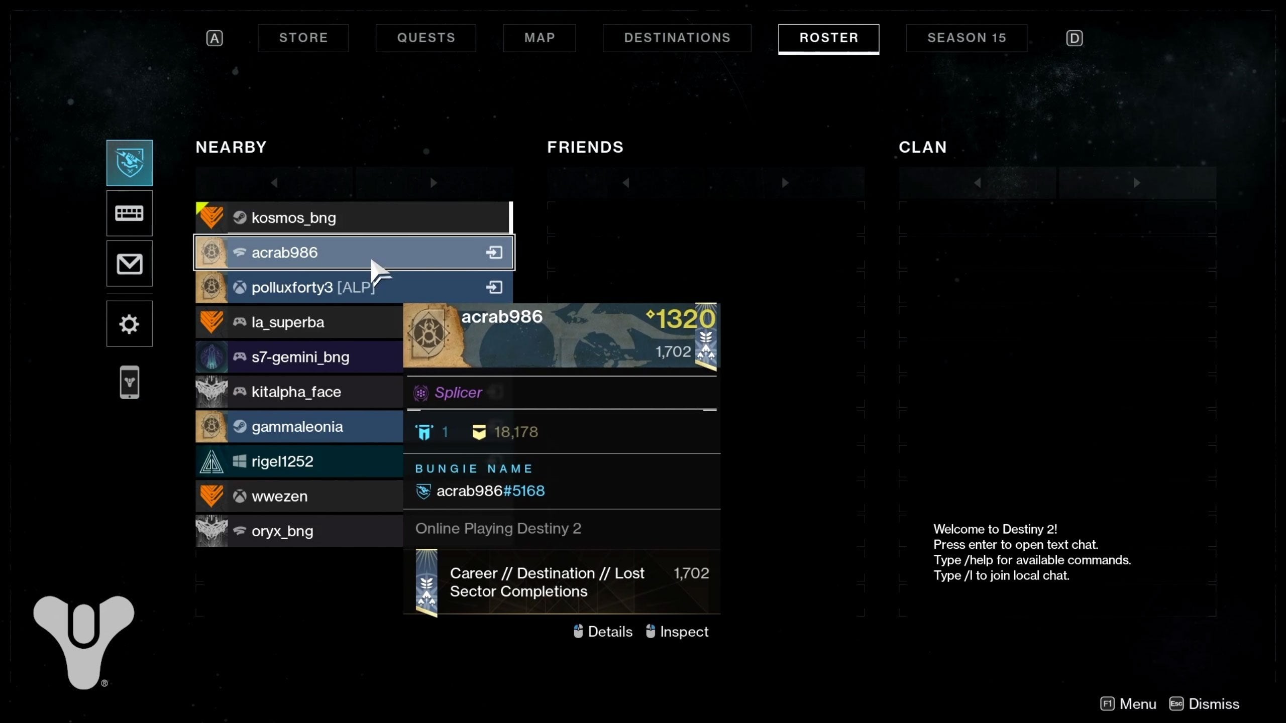 Hình ảnh minh họa Bungie Name trong Destiny 2