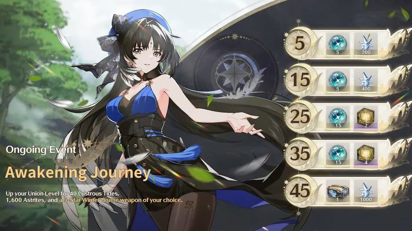 Hình ảnh phần thưởng Awakening Journey trong Wuthering Waves