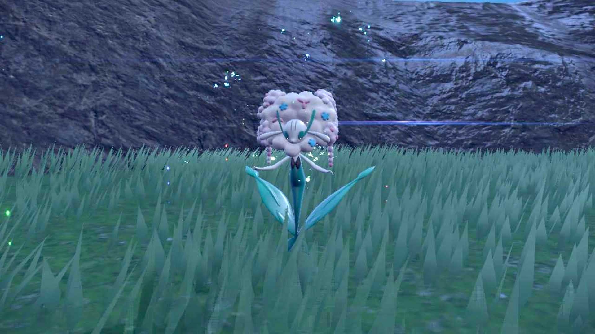 Hình ảnh Pokémon Florges hệ Tiên sau khi tiến hóa thành công từ Floette