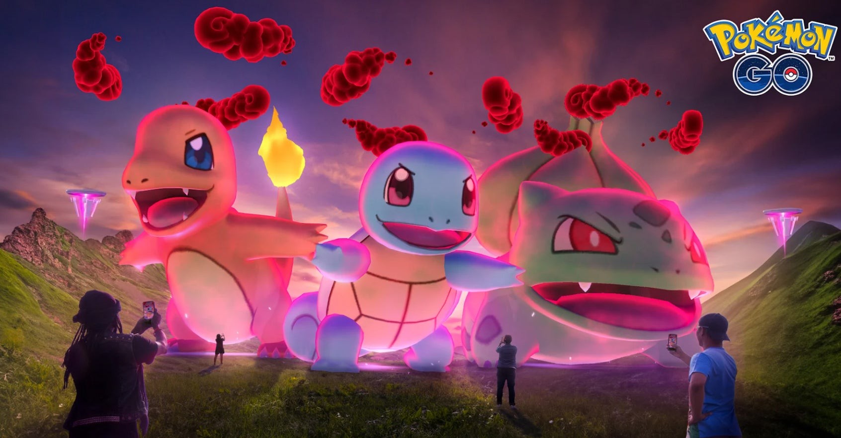 Hình ảnh quảng bá nhiệm vụ To the Max! và tính năng Dynamax trong Pokémon Go