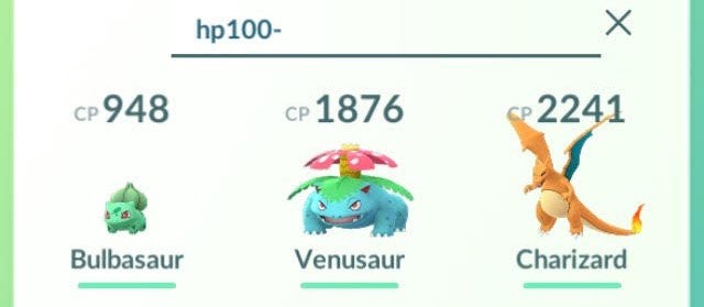 Hình ảnh tìm kiếm Pokémon trên mức HP