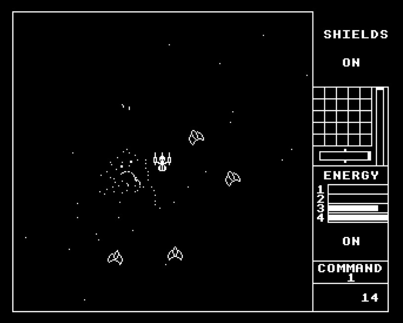 Hình ảnh từ trò chơi Starship Command