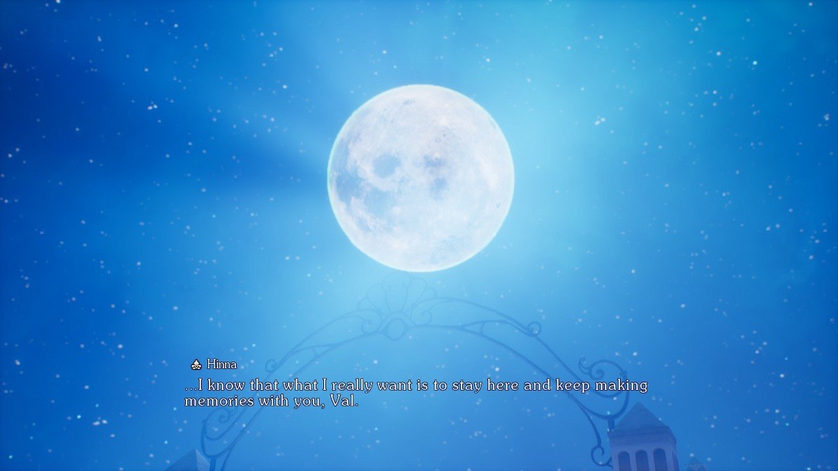 Hinna ước rằng cô có thể ở lại với Val trong Visions of Mana.